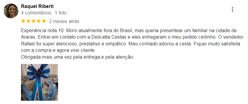Avaliações 5 Estrelas